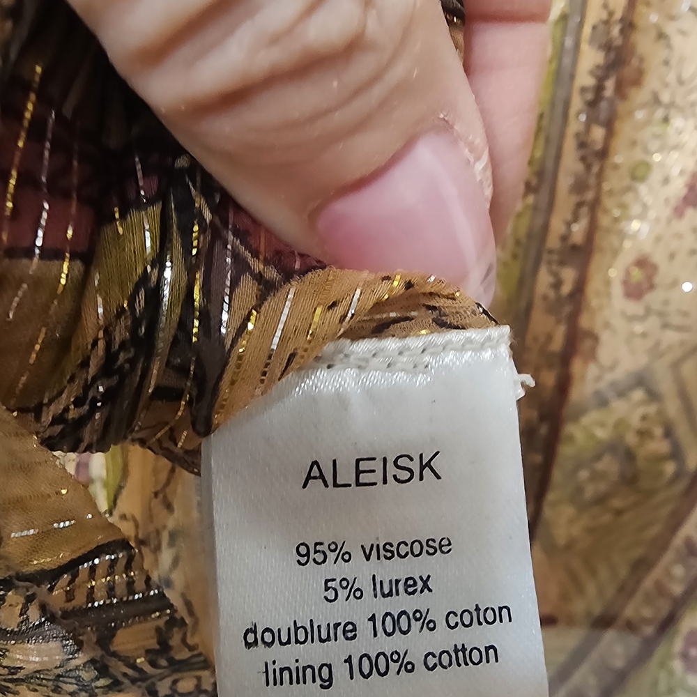 Bohemian Patterned Button-Up Blouse - image 4